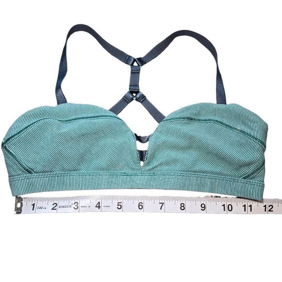 Lululemon Anahatasana Bra - Wee Stripe Heathered Menthol Forage - Picture 6 of 6